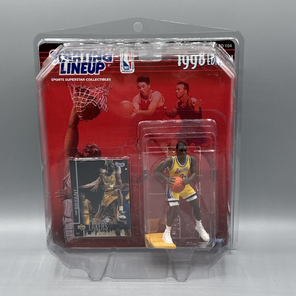 1998 Kenner Starting Lineup Kobe Bryant Los Angeles Lakers With Dome